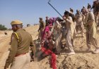 Jalore : कल्वर्ट बॉक्स का विरोध करने पहुंचे थे ग्रामीण, महिला को 20 फीट ऊंचाई से घसीटा