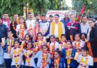 सौरभ एजुकेशन केंपस खेडा मे अंतर महाविद्यालय स्तरीय समापन कार्यक्रम में विजेता टीम के खिलाड़ियों को किया सम्मानित