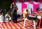 अकबरपुर में अध्यापक के सेवा निवृत्त होने पर किया भीम जागरण का आयोजन