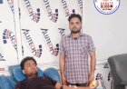 महिला सुरक्षा रक्तदान समूह के दो रक्तवीरों ने किया रक्तदान