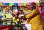 श्रीमद् भागवत कथा के समापन पर किया व्यास पूजन