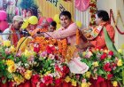 बाड़ी शहर के रेलवे स्टेशन के नजदीक कुशवाह धर्मशाला पर आयोजित श्रीमद् भागवत कथा ज्ञानयज्ञ