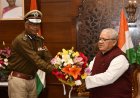 राज्यपाल से पुलिस महानिदेशक साहू ने की शिष्टाचार भेंट