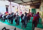 Karauli: राजकीय बालिका उच्च माध्यमिक विद्यालय महू इब्राहिमपुर में सूर्य नमस्कार का कराया गया अभ्यास