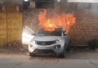 भरतपुर में भीषण हादसा: कार में जलकर डॉक्टर की मौत, आग से झुलसे शव को 25 मिनट बाद निकाला गया