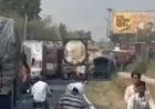 जयपुर-दिल्ली एक्सप्रेसवे पर ट्रक हादसे में महिला की मौत, वसूली के आरोप में पुलिस पर उंगली