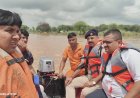 Karauli -जिला कलेक्टर ने सपोटरा में बनास नदी के बहाव क्षेत्र का किया निरीक्षण, बहाव क्षेत्र से दूर रहने की अपील