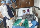 सूरज माली पर जानलेवा हमला, अस्पताल में मिलने पहुंचे सांसद सीपी जोशी