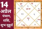 14 अप्रैल 2026 का पंचांग: द्वादशी तिथि, शतभिषा नक्षत्र, मेष संक्रांति, राहुकाल व शुभ मुहूर्त की पूरी जानकारी