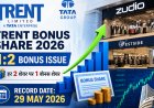 Trent Bonus Share 2026: टाटा ग्रुप के इस शेयर पर 1:2 बोनस शेयर, रिकॉर्ड डेट 29 मई तय