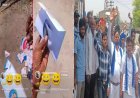 अलीगढ़ शादी कार्ड अंबेडकर फोटो विवाद: अकराबाद में बाबा साहेब की तस्वीर से अभद्रता पर दलित समाज का प्रदर्शन
