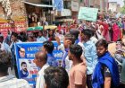 जौनपुर में अंबेडकर प्रतिमा क्षतिग्रस्त होने पर बवाल, आज़ाद समाज पार्टी और भीम आर्मी का प्रदर्शन