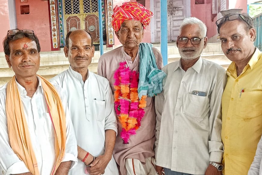 चिनायटा में आयोजित हुई चौबीसा ब्राह्मण समाज की बैठक में सर्वसम्मति से करवाया चुनाव