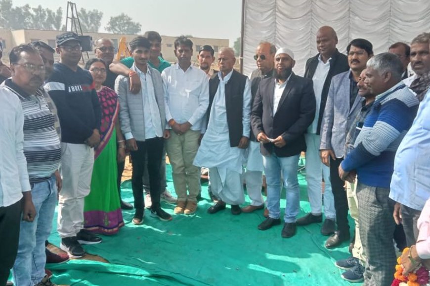 हिंडौन के राजकीय कन्या महाविद्यालय में भवन का भरोसी लाल विधायक ने किया शिलान्यास