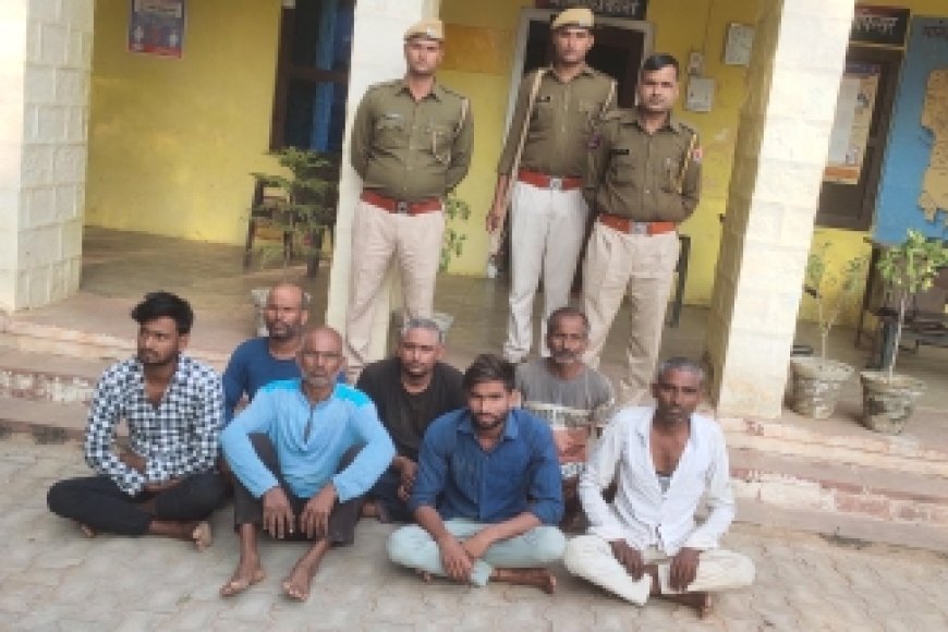 Karauli News : हत्या व फायरिंग के मामले में<br>सात आरोपी गिरफ्तार