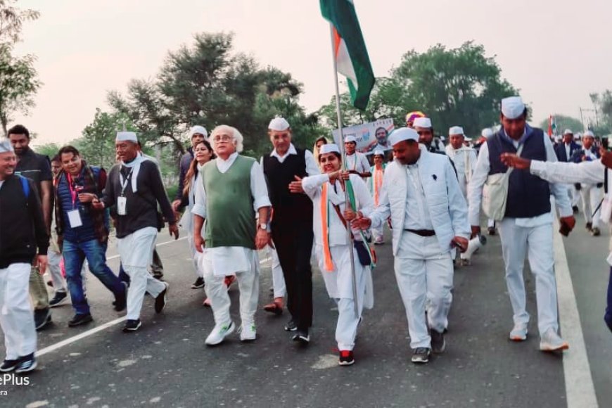 टोडाभीम कांग्रेस नेत्री बनी भारत जोड़ो यात्रा की ध्वजवाहक