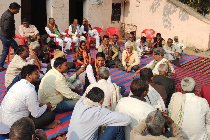 सूरौठ क्षेत्र के गांवों में पहुंची भाजपा की जनाक्रोश यात्रा जटवाड़ा में नुक्कड़ सभा आयोजित