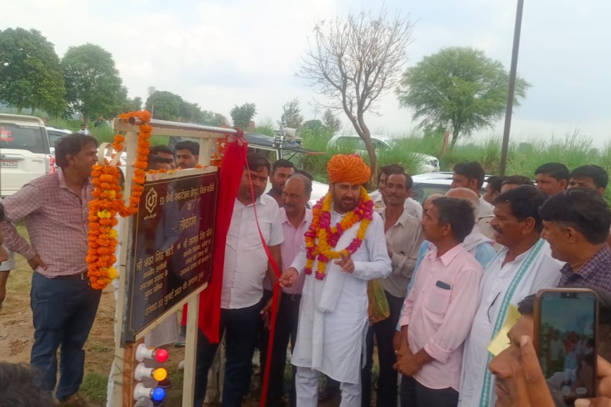 करौली विधायक ने शेरपुर में 33 केवी सबस्टेशन का किया उद्घाटन