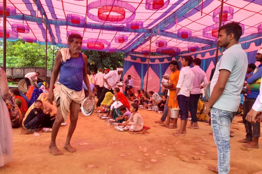 भुकरावली में हनुमान मंदिर परिसर में भंडारा आयोजित, हजारों श्रद्धालुओं ने जीमी प्रसादी