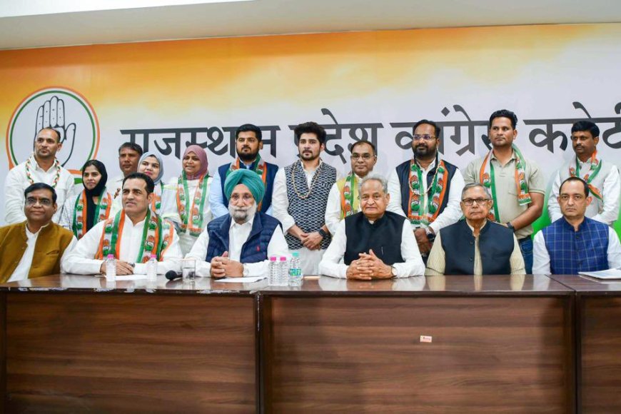 पूर्व राज्य मंत्री अमीन पठान ने भाजपा छोड़ थामा कांग्रेस का दामन