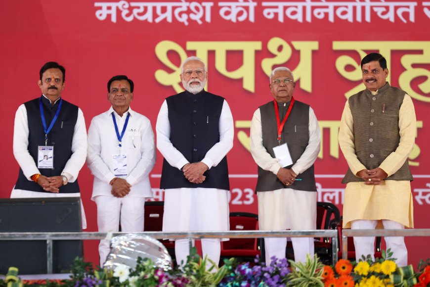 प्रधानमंत्री ने डॉ. मोहन यादव को मध्य प्रदेश के मुख्यमंत्री पद की शपथ लेने पर बधाई दी