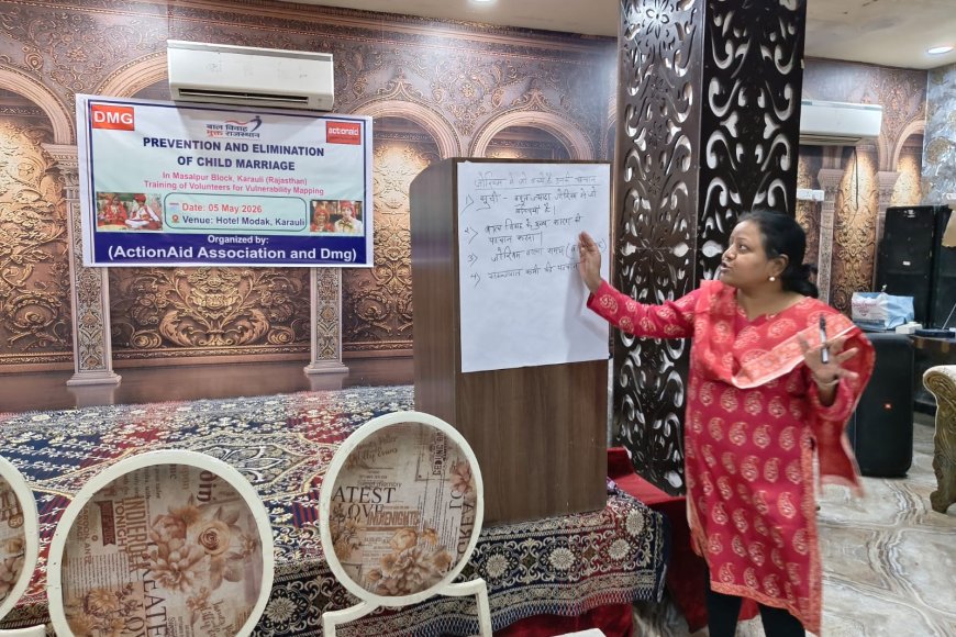 Child Marriage Prevention: करौली में बाल विवाह के खिलाफ 'संवेदनशीलता मानचित्रण' अभियान; स्वयंसेवकों को दिया गया विशेष प्रशिक्षण