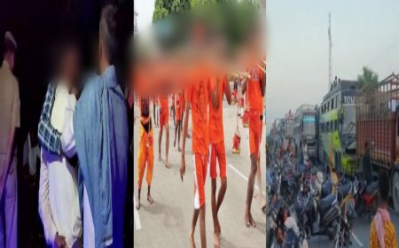 हाथरस में हुई बड़ी दुर्घटना: Kanwar Yatra 2022: आगरा-अलीगढ़ हाइवे पर ट्रक ने कावड़ियों को मारी टक्कर 6 की मौत, 7-8 घायल