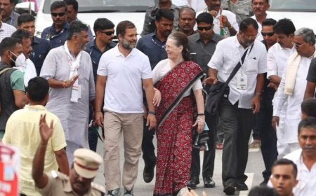 Bharat Jodo Yatra : कर्नाटक से भारत जोड़ो यात्रा में शामिल हुई सोनिया गांधी, कार्यकर्ताओं का उत्साह बढ़ा