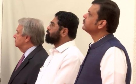 संयुक्त राष्ट्र महासचिव एंटोनियो गुटेरेस के साथ भारत के इन नेताओं ने मुंबई आतंकवादी हमले में मारे गए लोगों को दी श्रद्धांजलि