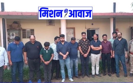 मानसरोवर थाना पुलिस की बड़ी कारवाई, जुआ खेल रहे ग्यारह नामी व्यवसायी गिरफ्तार