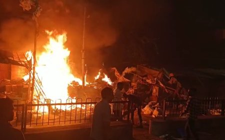 Jaipur News: सांगानेर बाजार में देर रात बड़ा हादसा टला