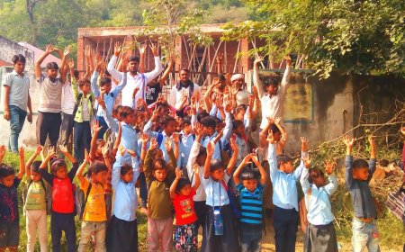 पूर्व छात्रसंघ अध्यक्ष करौली के नेतृत्व मे मनेमा के विधालय पर जड़ा तला