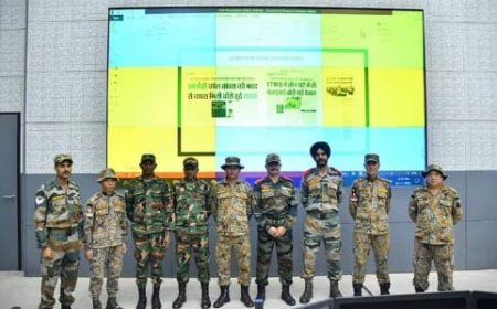 भारतीय सेना के 350 प्रशिक्षु जवानों के साथ भूटान और श्रीलंका की सेना के जवानों ने की आईसीसीसी की विजिट