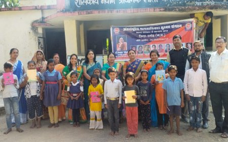 नवीन प्राथमिक शाला कछोँआ में अंतर्राष्ट्रीय मानव अधिकार सुरक्षा संगठन ने विद्यार्थियों को दिया मार्गदर्शन