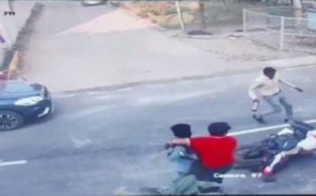 विजय नगर में बैंक से पैसे निकालकर घर जा रहे बाइक सवार से 3 आरोपियों ने आंखो मे मिर्ची पाउडर मारकर की 3 लाख की लूट…