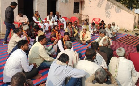 सूरौठ क्षेत्र के गांवों में पहुंची भाजपा की जनाक्रोश यात्रा जटवाड़ा में नुक्कड़ सभा आयोजित