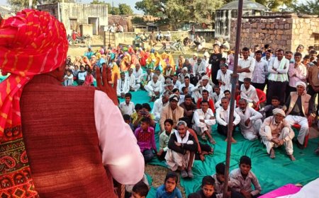 बयाना रूपवास विधायक ने गांव समोगर में की जनसुनवाई