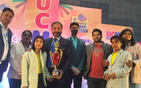 नित्या एवं विजुअल आर्य यूसी मास नेशनल अवॉर्ड से सम्मानित हुए