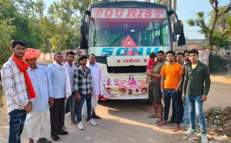 हुक्मीखेडा से नाथ समाज महा संगम के लिए नाथ समाज के लोग जयपुर के लिए हुए रवाना