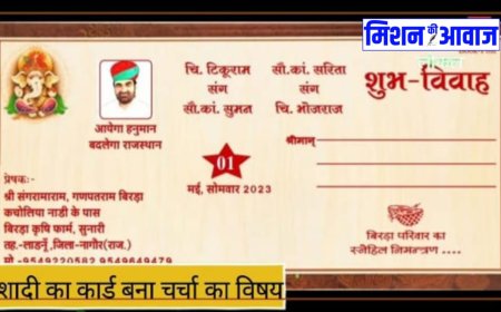 आएगा हनुमान, बदलेगा राजस्थान, युवक ने शादी के कार्ड पर छपवाई रालोपा सुप्रीमो बेनीवाल की फोटो