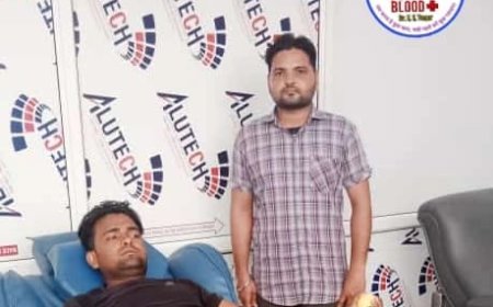 महिला सुरक्षा रक्तदान समूह के दो रक्तवीरों ने किया रक्तदान