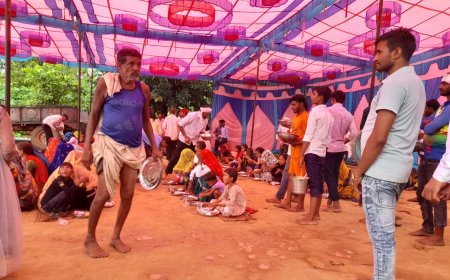 भुकरावली में हनुमान मंदिर परिसर में भंडारा आयोजित, हजारों श्रद्धालुओं ने जीमी प्रसादी