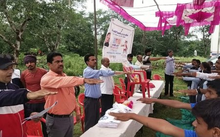 Karauli: चिनायटा में राजीव गांधी ग्रामीण व शहरी ओलंपिक का बारिश के बीच हुआ शुभारंभ