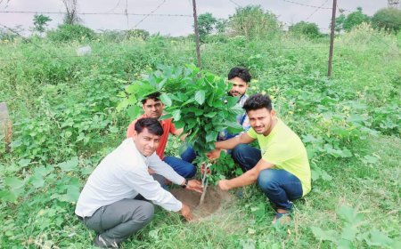 भाजपा नेता समय सिंह जाटव ने किया वृक्षारोपण कार्यक्रम