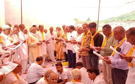 जटवाड़ा में चौबीसा ब्राह्मण समाज का शपथग्रहण कार्यक्रम आयोजित