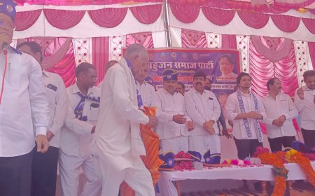 बहुजन समाज पार्टी की संकल्प यात्रा हिंडौन की जाटव बस्ती में आयोजित