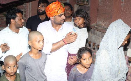 पांच बच्चों के सिर से उठा मां-बाप का साया, बसपा नेता रविन्द्र मीना बने सच्चे हमदर्द