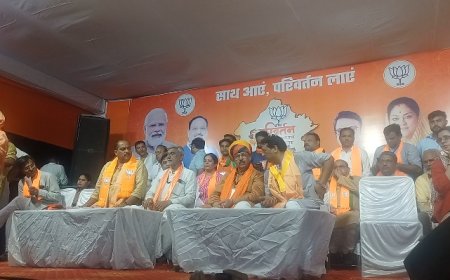 Bharatpur: परिवर्तन संकल्प यात्रा का वैर विधानसभा क्षेत्र में शानदार स्वागत