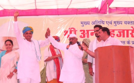 पूर्वी राजस्थान के लिए ईआरसीपी जरूरी, अन्यथा बडा आंदोलन झेलने को तैयार रहे सरकार - अन्ना हजारे