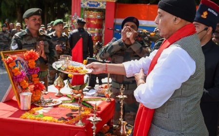 रक्षा मंत्री ने अरुणाचल प्रदेश में अग्रिम चौकियों का किया दौरा